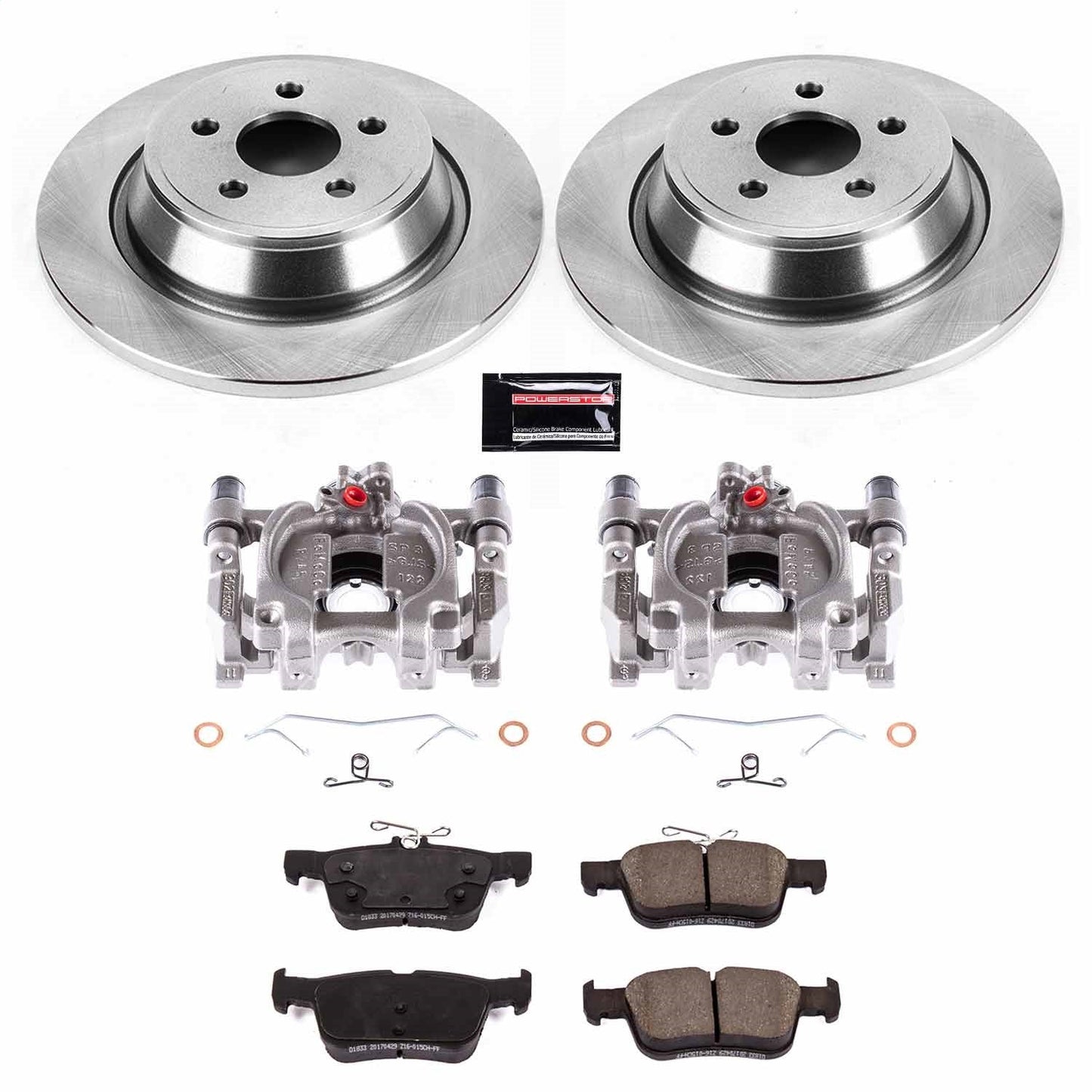 PowerStop 17-18 Lincoln Continental Rear Autospecialty Brake Kit w/Calipers (KCOE7417)