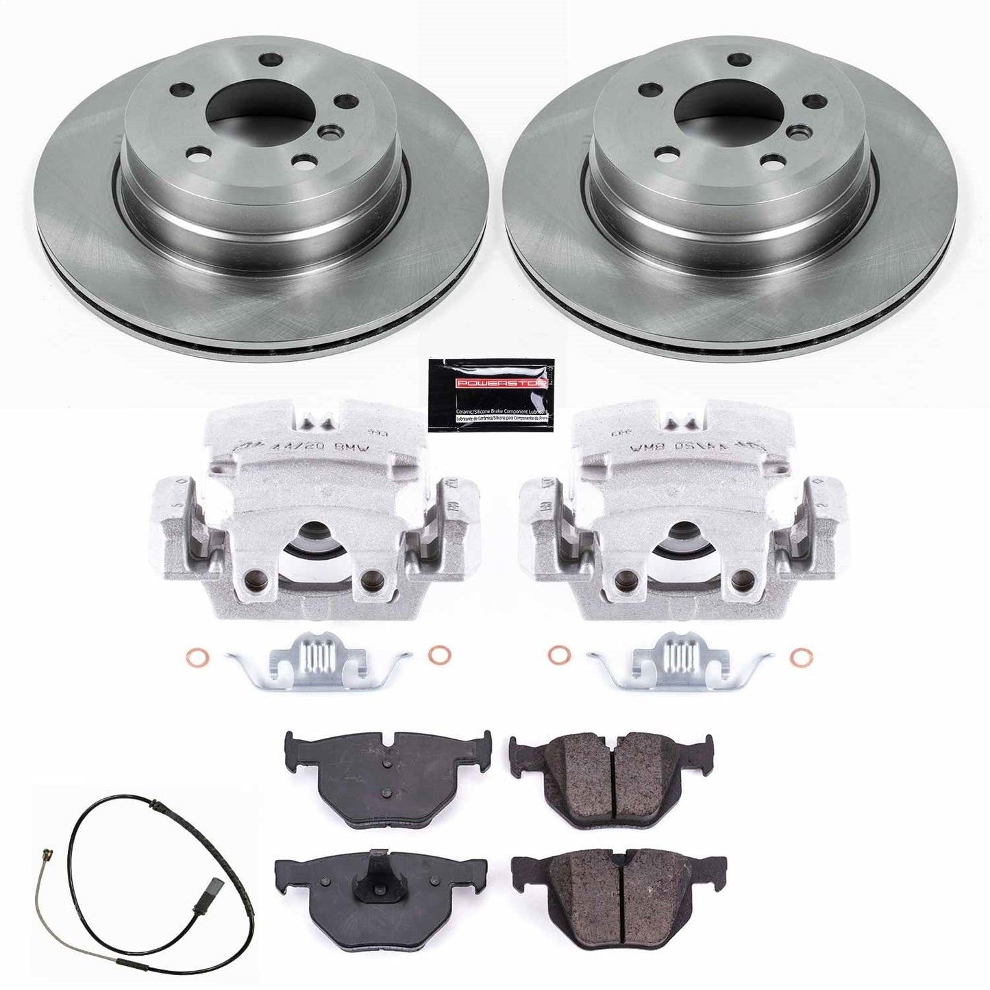 PowerStop 16-18 BMW X5 Rear Autospecialty Brake Kit w/Calipers (KCOE7429)