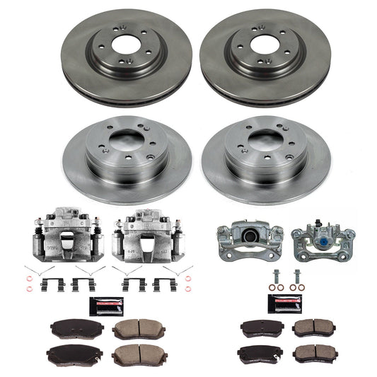 PowerStop 16-19 Kia Optima Front & Rear Autospecialty Kit w/Cals (KCOE7522)