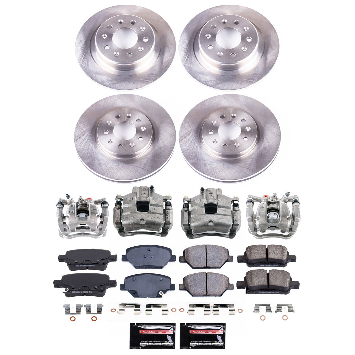 PowerStop 18-20 Buick Regal TourX Front and Rear Autospecialty Kit w/Calipers (KCOE7557)