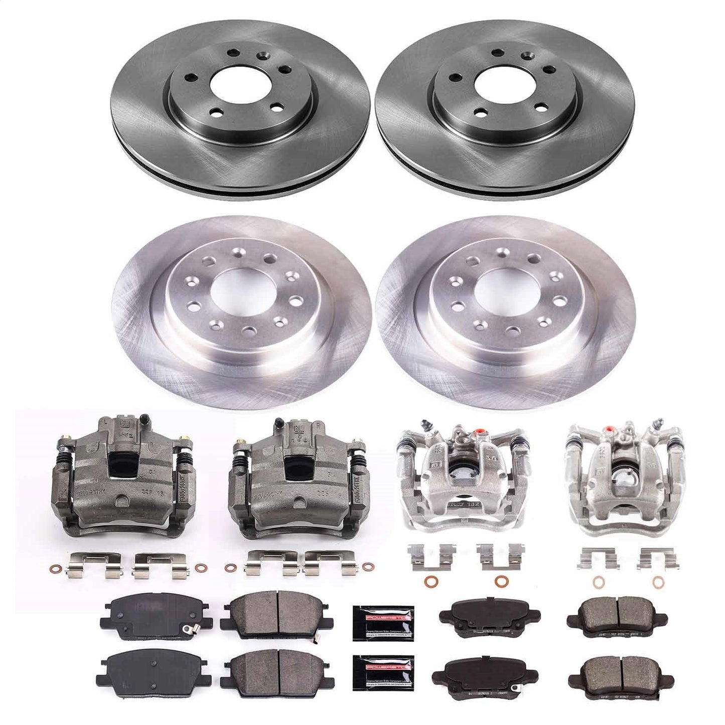 PowerStop 18-20 Chevrolet Equinox Front & Rear Autospecialty Brake Kit w/Calipers (KCOE7564)