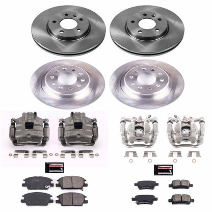 PowerStop 18-19 Buick LaCrosse Front & Rear Autospecialty Brake Kit w/Calipers (KCOE7566)
