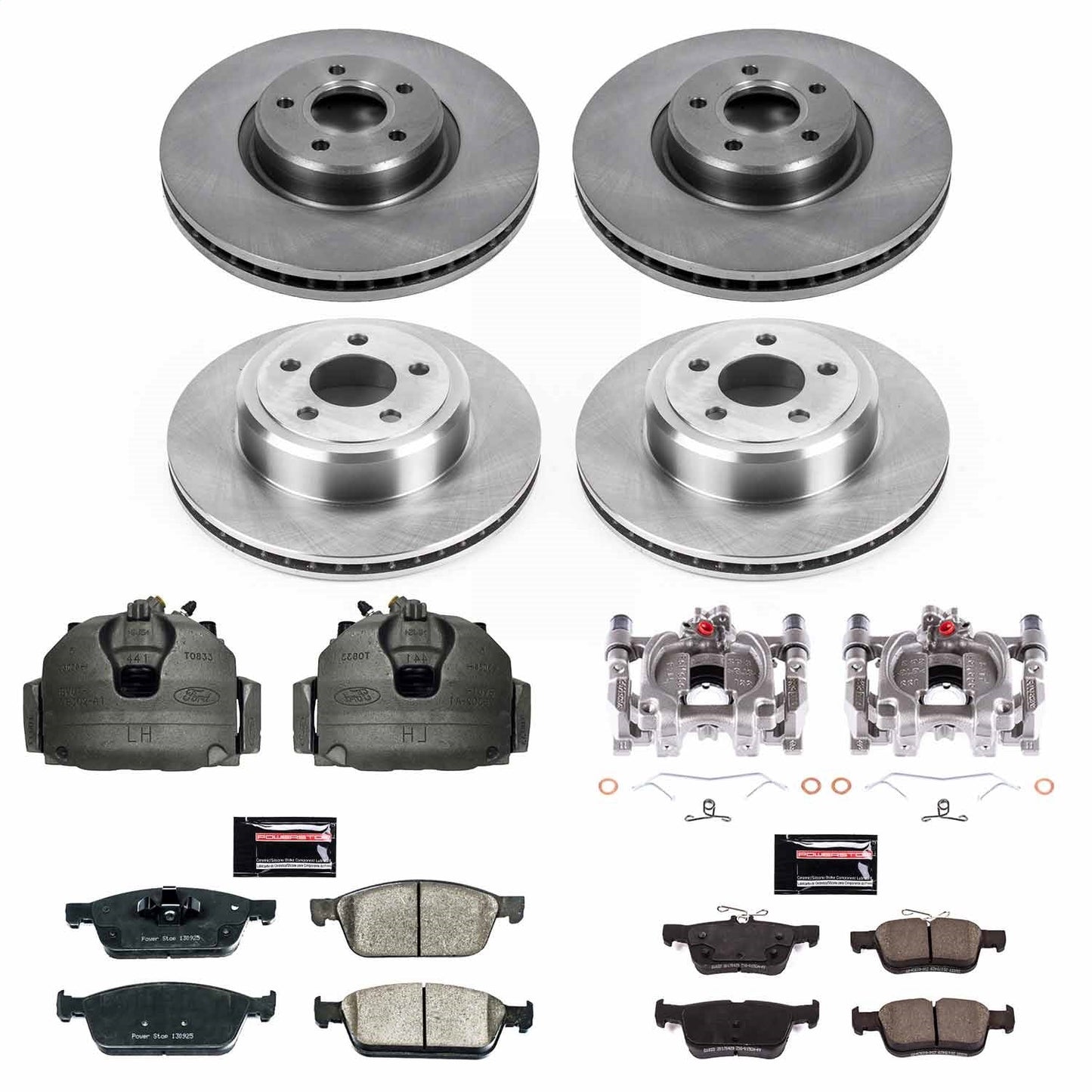 PowerStop 2017 Ford Escape Front and Rear Autospecialty Kit w/Calipers (KCOE7570)