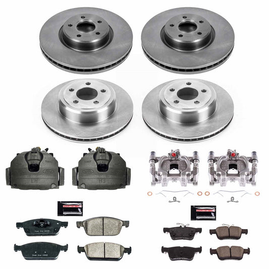 PowerStop 2017 Ford Escape Front and Rear Autospecialty Kit w/Calipers (KCOE7570)