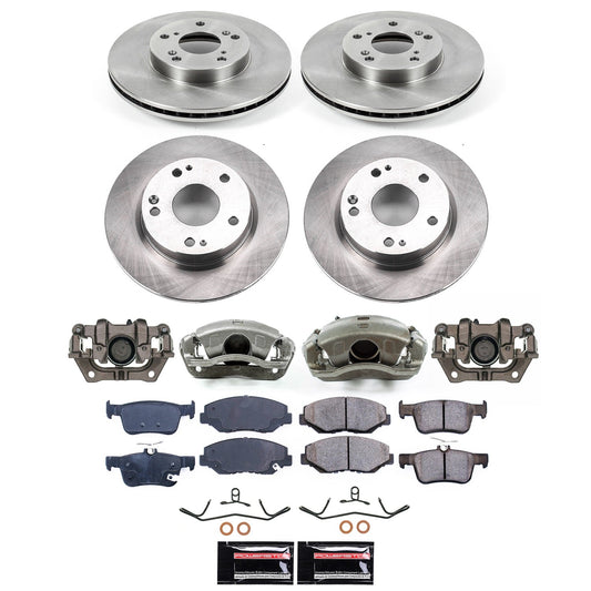 PowerStop 16-21 Honda Civic Front and Rear Autospecialty Kit w/Calipers (KCOE7574)
