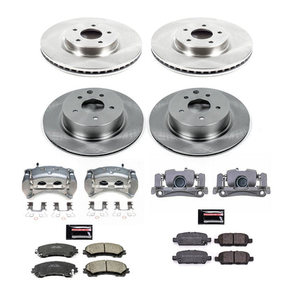 PowerStop 16-17 Infiniti QX50 Front & Rear Autospecialty Kit w/Cals (KCOE7584)