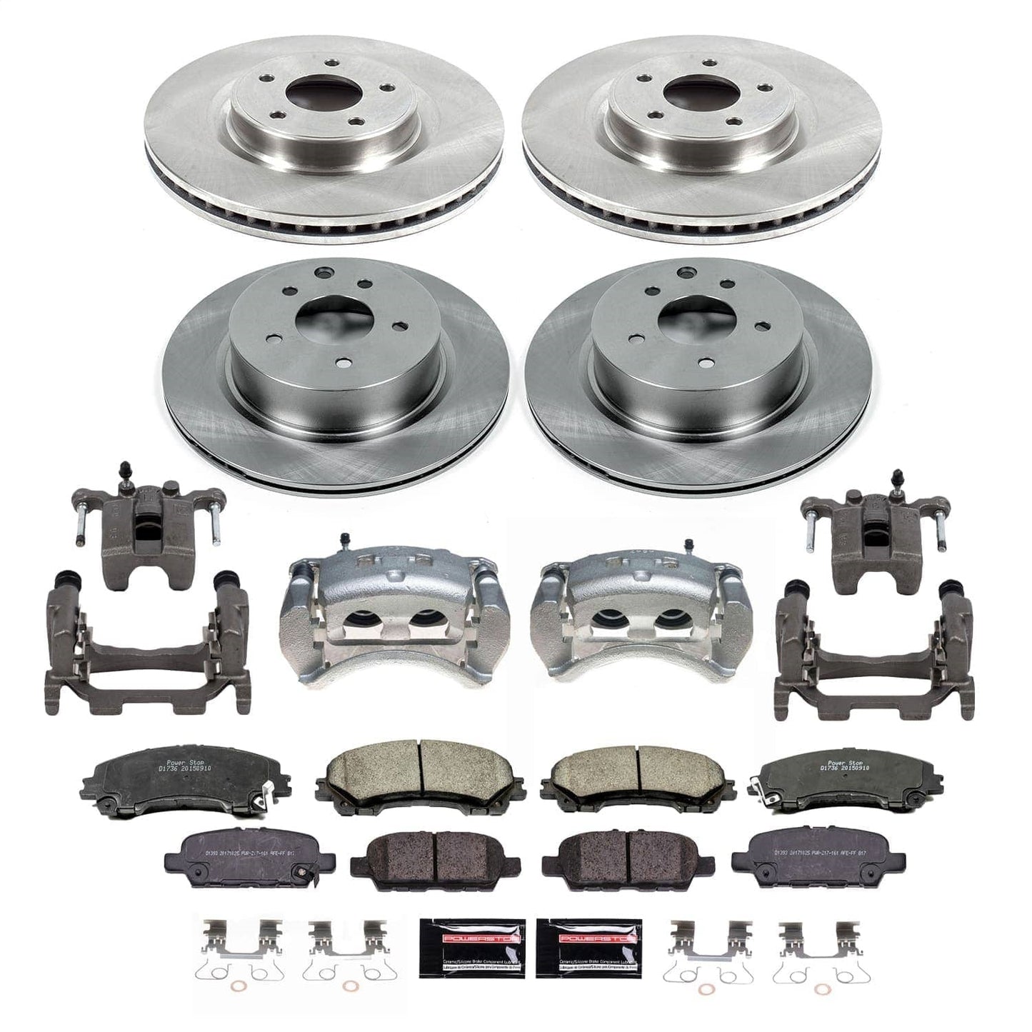 PowerStop 2023 Nissan Z Front and Rear Autospecialty Kit w/Calipers (KCOE7584A)