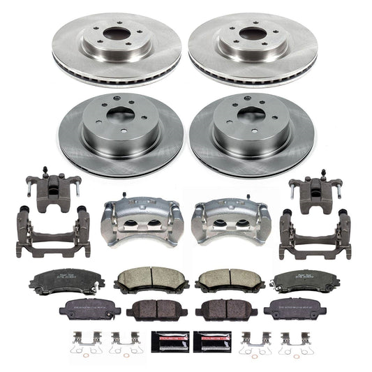 PowerStop 2023 Nissan Z Front and Rear Autospecialty Kit w/Calipers (KCOE7584A)