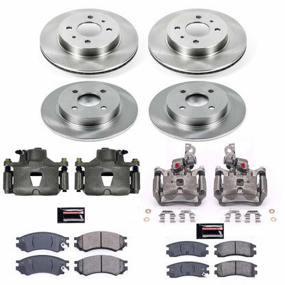 PowerStop 91-92 Saturn SC Front & Rear Autospecialty Brake Kit w/Calipers (KCOE7630)