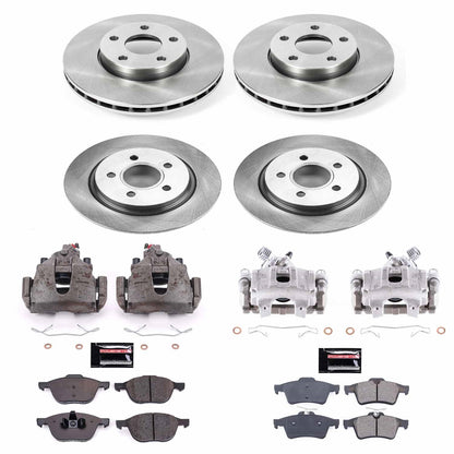 PowerStop 12-13 Volvo C30 Front & Rear Autospecialty Brake Kit w/Calipers (KCOE7635)