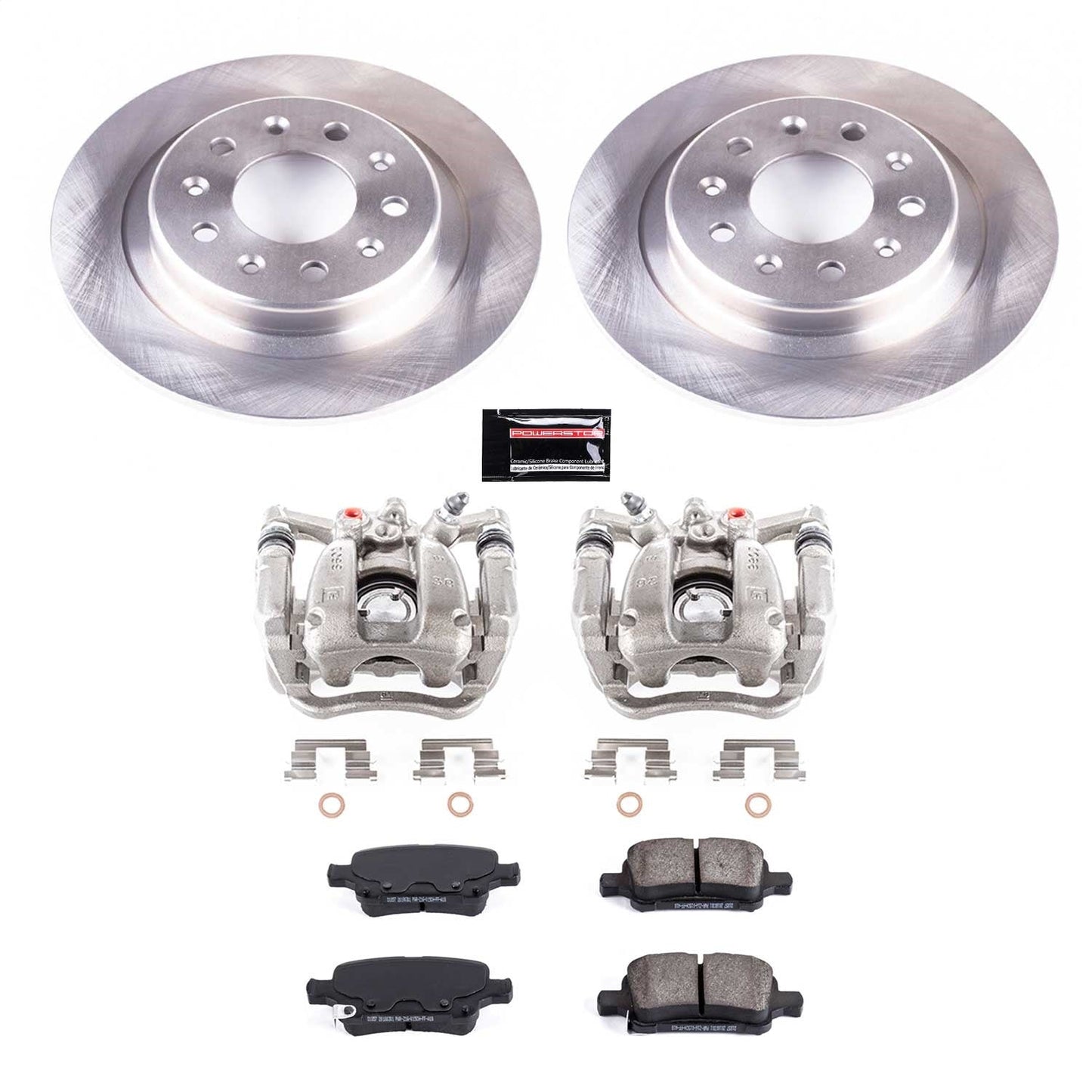 PowerStop 17-19 Buick LaCrosse Rear Autospecialty Brake Kit w/Calipers (KCOE7717)