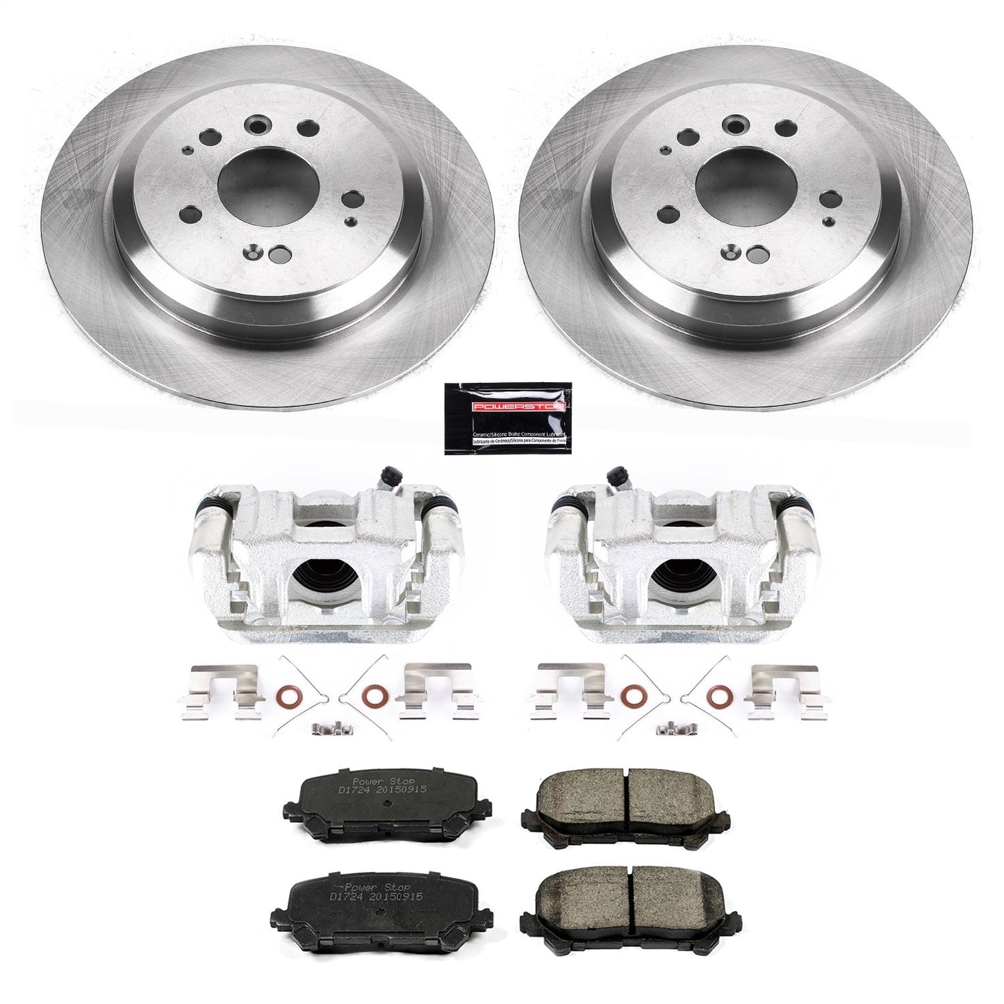 PowerStop 16-19 Honda Pilot Rear Autospecialty Brake Kit w/Calipers (KCOE7727)