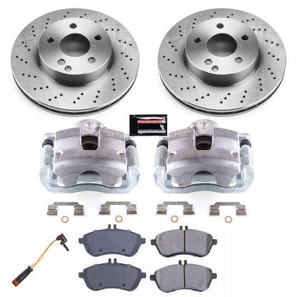 PowerStop 12-16 Mercedes-Benz C250 Front Autospecialty Brake Kit w/Calipers (KCOE7766)