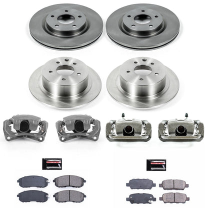 PowerStop 07-10 Nissan Altima Front & Rear Autospecialty Brake Kit w/Calipers (KCOE7865)