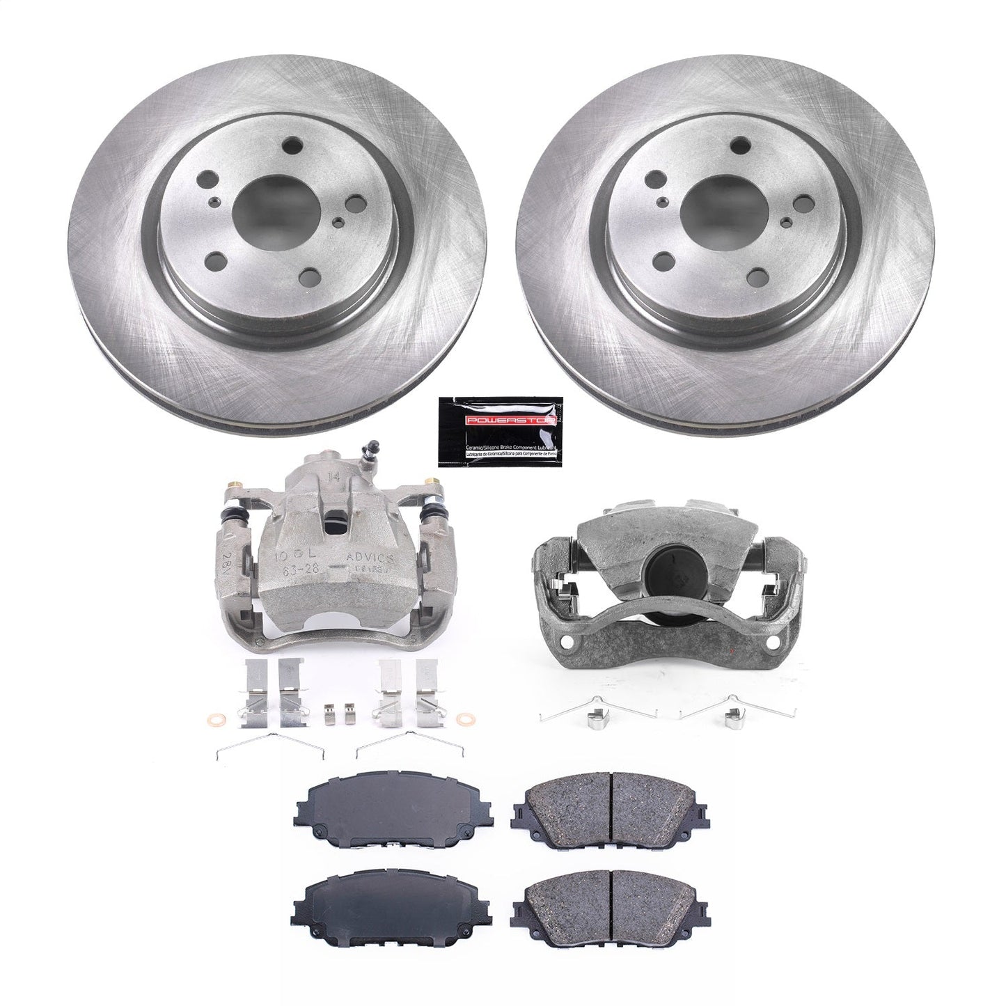 PowerStop 2019 Lexus ES300h Front Autospecialty Kit w/Calipers (KCOE7895)