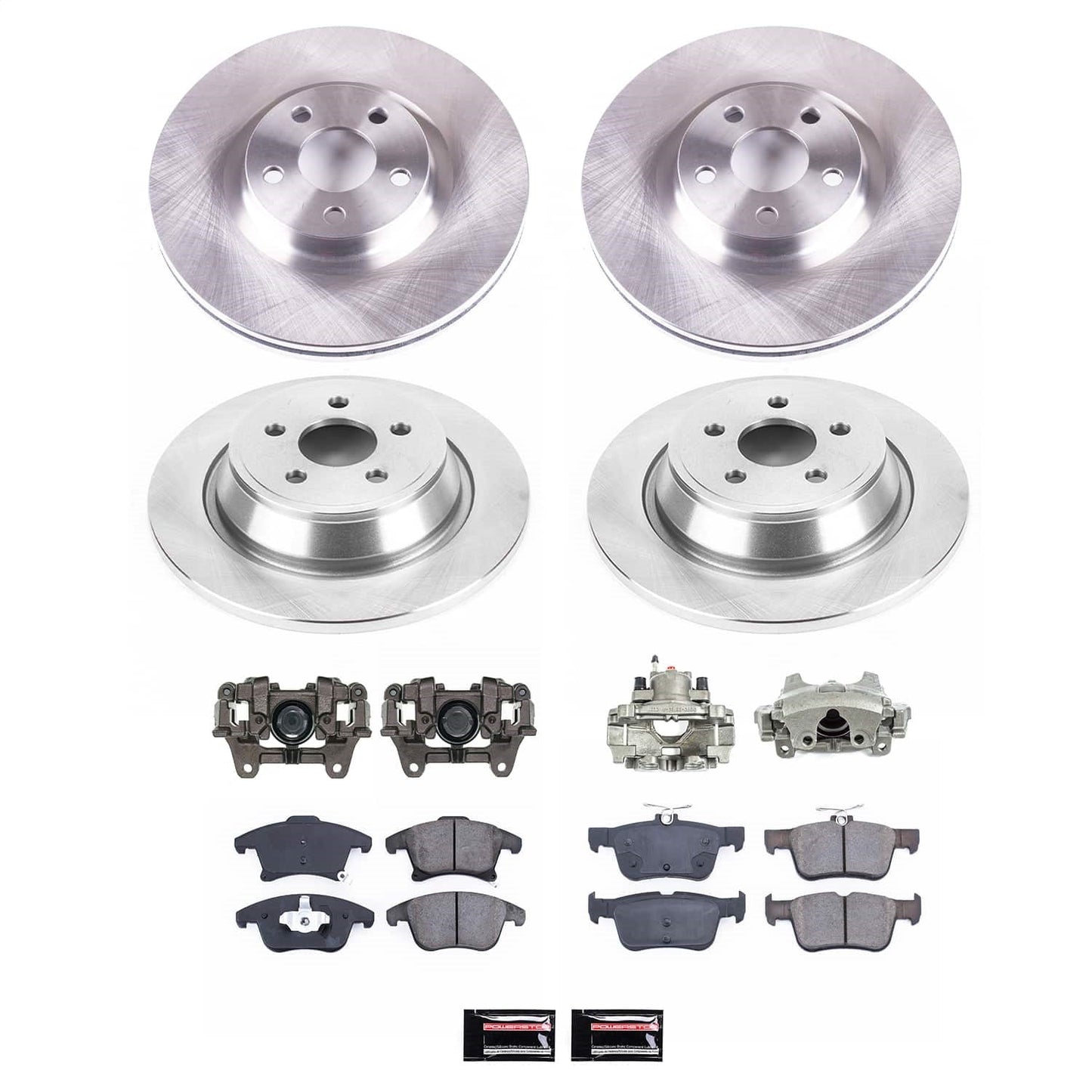PowerStop 17-20 Lincoln MKZ Front and Rear Autospecialty Kit w/Cals (KCOE7912A)