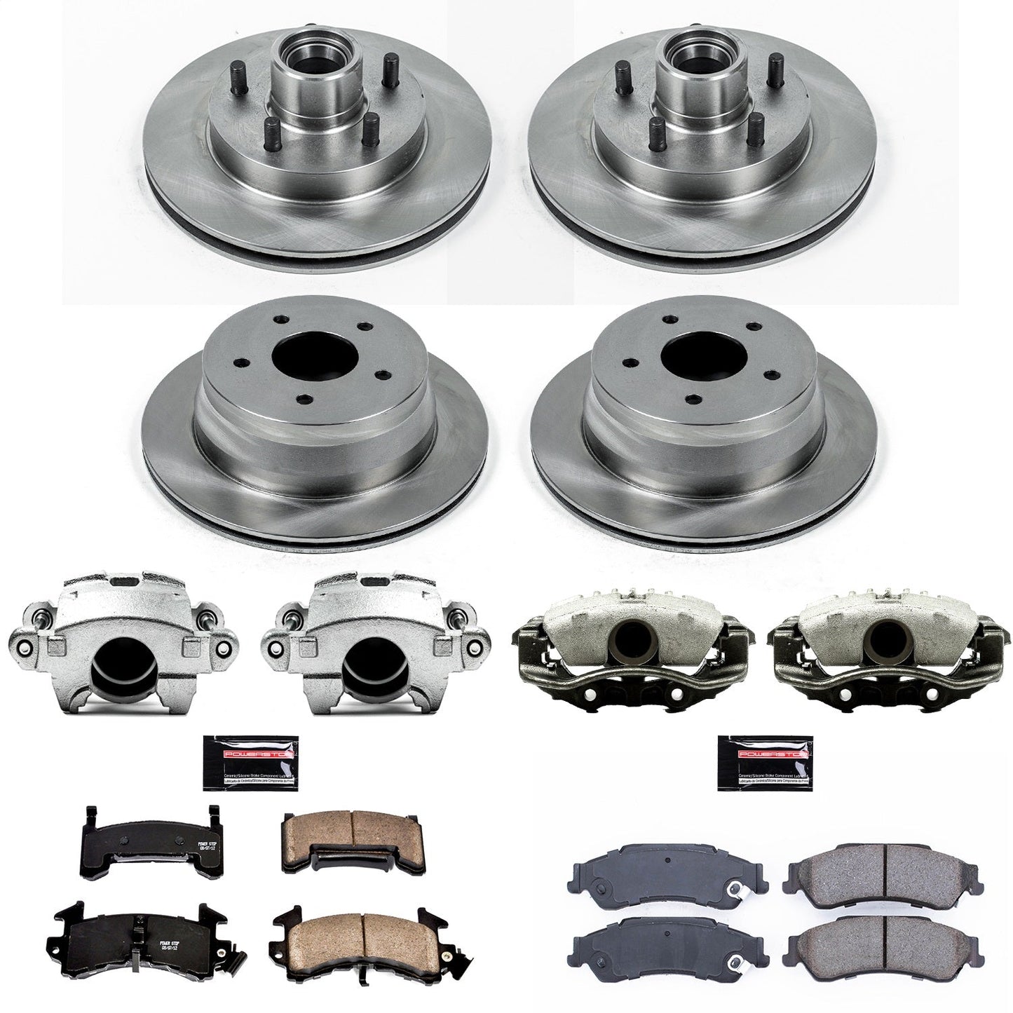 PowerStop 98-03 Chevrolet S10 Front & Rear Autospecialty Brake Kit w/Calipers (KCOE7913)