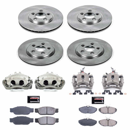 PowerStop 00-06 Lincoln LS Front & Rear Autospecialty Brake Kit w/Calipers (KCOE7937)