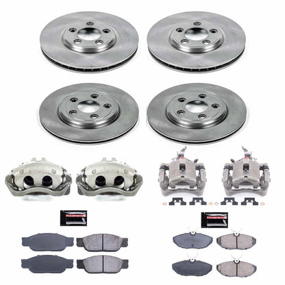 PowerStop 03-06 Lincoln LS Front & Rear Autospecialty Brake Kit w/Calipers (KCOE7937A)