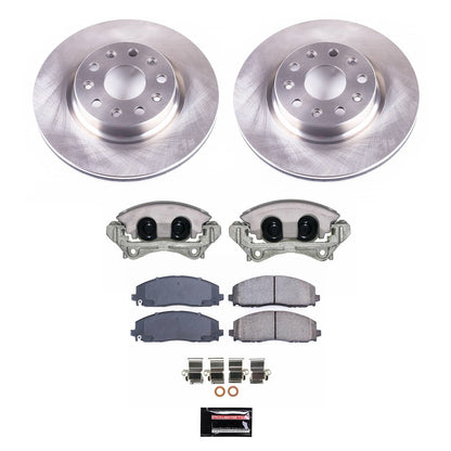 PowerStop 18-21 Jeep Wrangler Front Autospecialty Kit w/Cals (KCOE7941A)