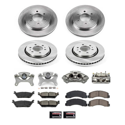 PowerStop 18-20 Ford F-150 Front and Rear Autospecialty Kit w/Cals (KCOE8026)