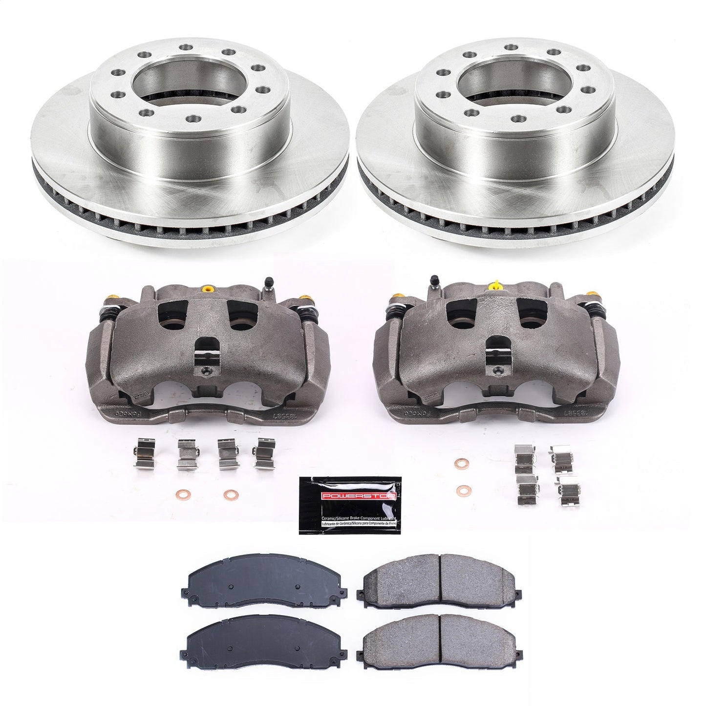 PowerStop 2016 Ford F-350 Super Duty Front Autospecialty Brake Kit w/Calipers (KCOE8029)
