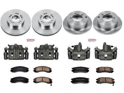 PowerStop 2000 Mitsubishi Eclipse Front & Rear Autospecialty Brake Kit w/Calipers (KCOE802A)