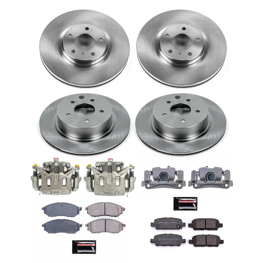 PowerStop 14-15 Infiniti QX50 Front & Rear Autospecialty Kit w/Cals (KCOE8060A)