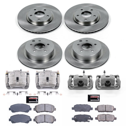 PowerStop 08-14 Nissan Rogue Front & Rear Autospecialty Brake Kit w/Calipers (KCOE8268)