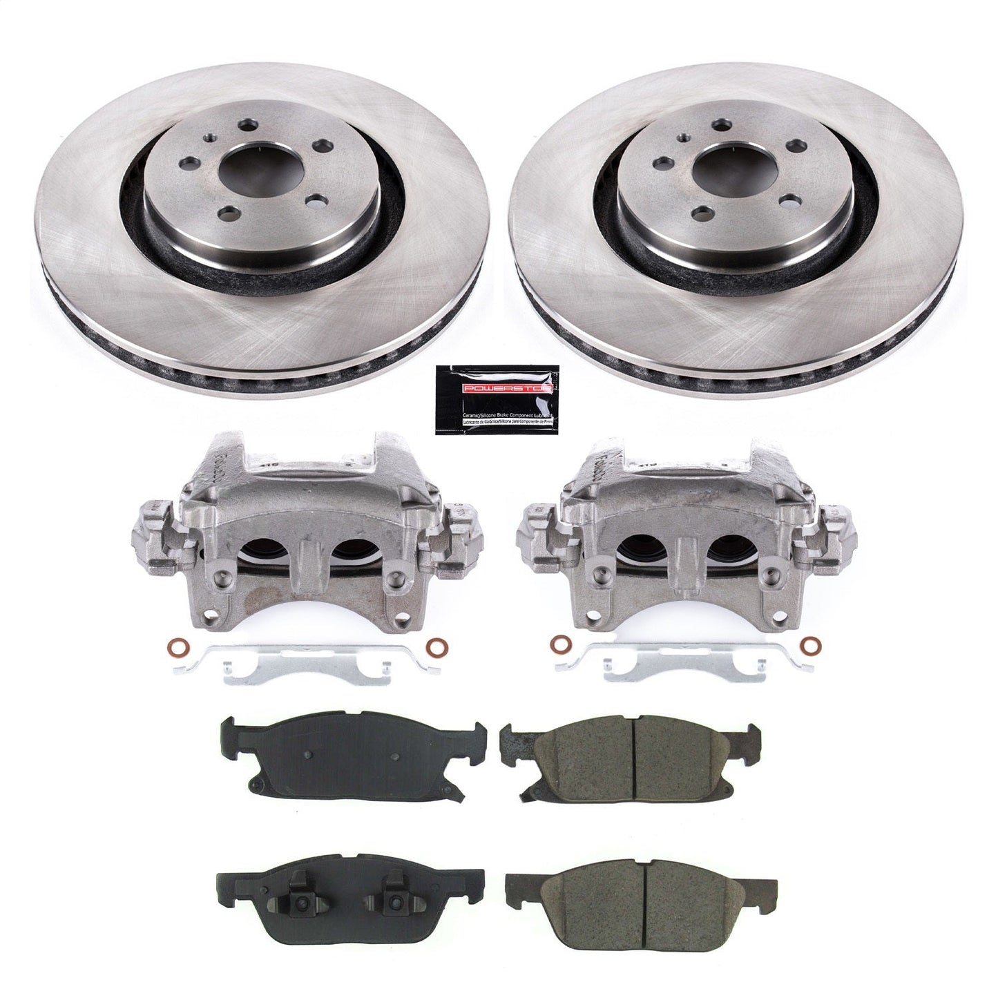 PowerStop 2021 Ford Edge Front Autospecialty Kit w/Cals (KCOE8321A)