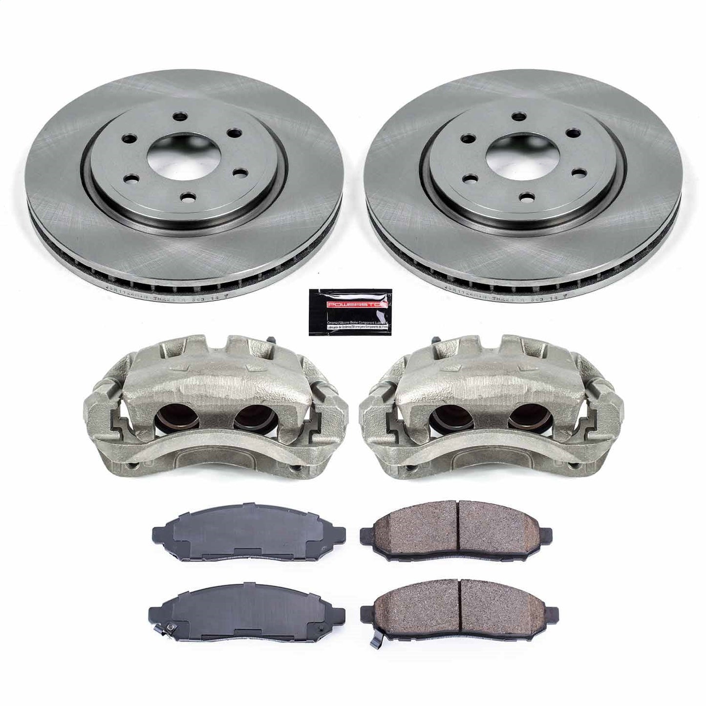 PowerStop 16-22 Nissan Frontier Front Autospecialty Kit w/Cals (KCOE8325)