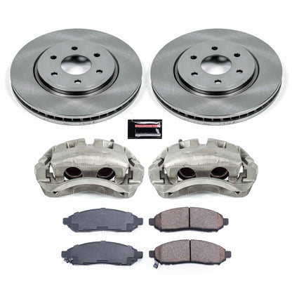 PowerStop 16-22 Nissan Frontier Front Autospecialty Kit w/Cals (KCOE8325)