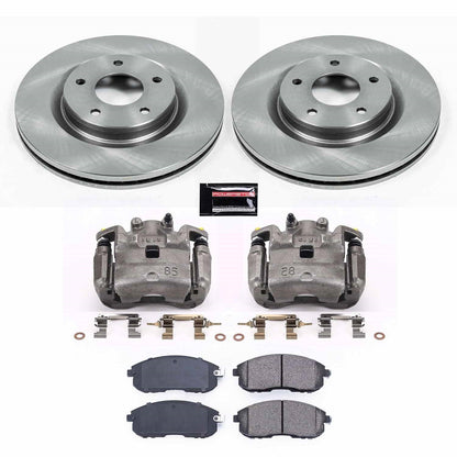 PowerStop 2019 Nissan Sentra Front Autospecialty Brake Kit w/Calipers (KCOE8327)