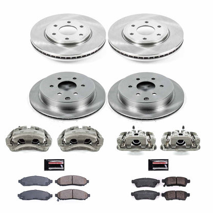 PowerStop 2019 Nissan Frontier Front & Rear Autospecialty Brake Kit w/Calipers (KCOE8357)