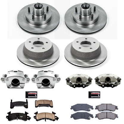 PowerStop 2003 Chevrolet S10 Front & Rear Autospecialty Brake Kit w/Calipers (KCOE8437)