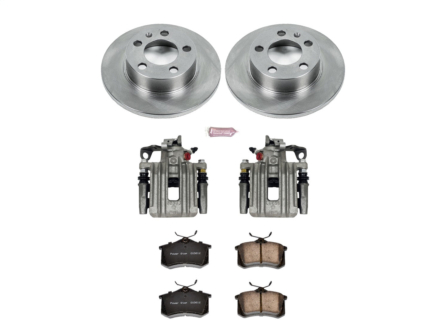 PowerStop 00-10 Volkswagen Beetle Rear Autospecialty Brake Kit w/Calipers (KCOE847B)
