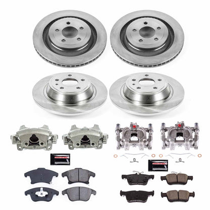 PowerStop 17-20 Ford Fusion Front & Rear Autospecialty Kit w/Cals (KCOE8532)