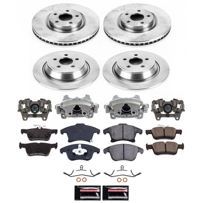 PowerStop 19-20 Ford SSV Plug-In Hybrid Front and Rear Autospecialty Kit w/Calipers (KCOE8541A)
