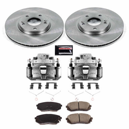 PowerStop 2017 Kia Optima Front Autospecialty Brake Kit w/Calipers (KCOE8621)
