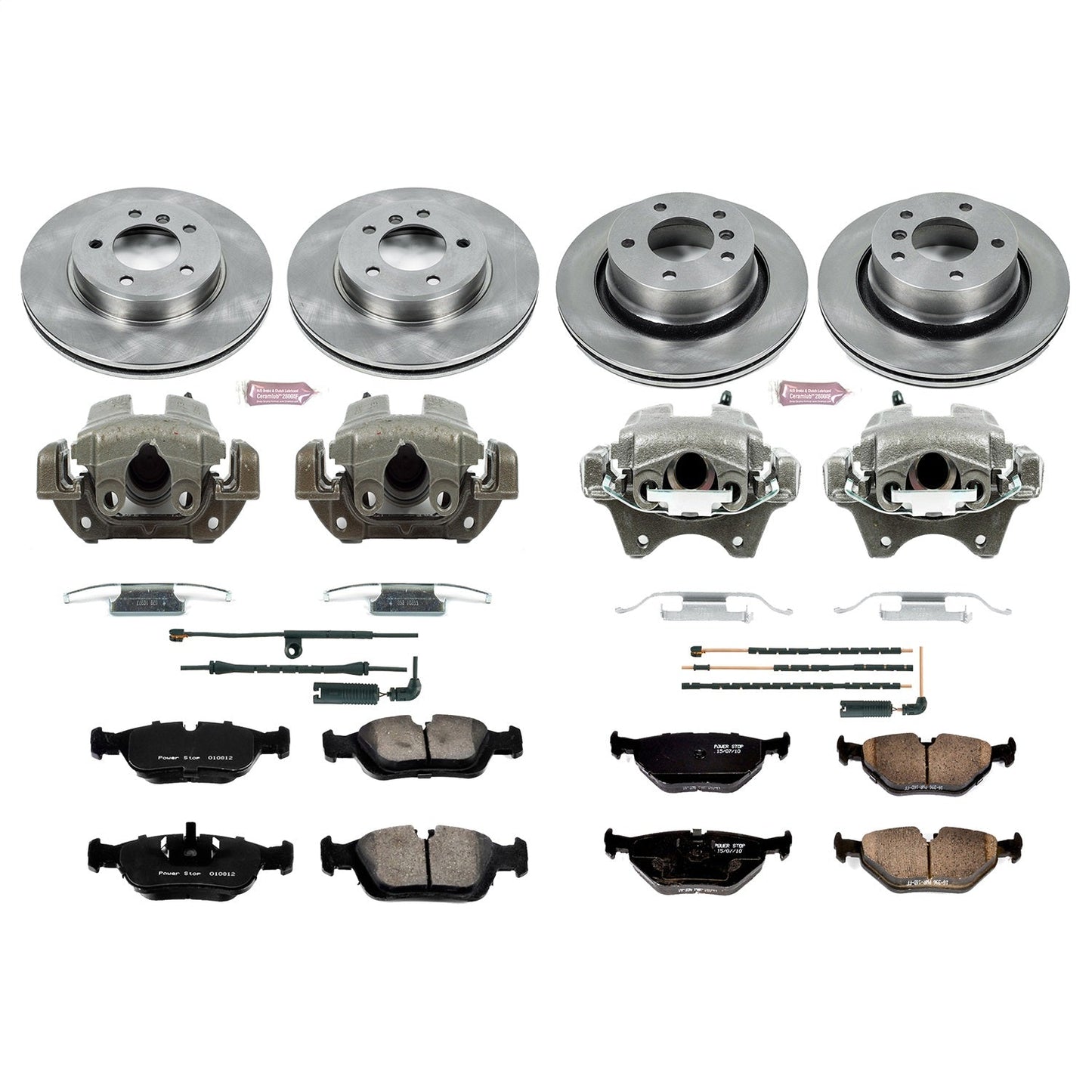 PowerStop 03-08 BMW Z4 Front & Rear Autospecialty Brake Kit w/Calipers (KCOE873)