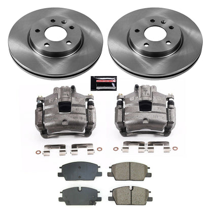 PowerStop 2021 Chevrolet Malibu Front Autospecialty Kit w/Calipers (KCOE8738)