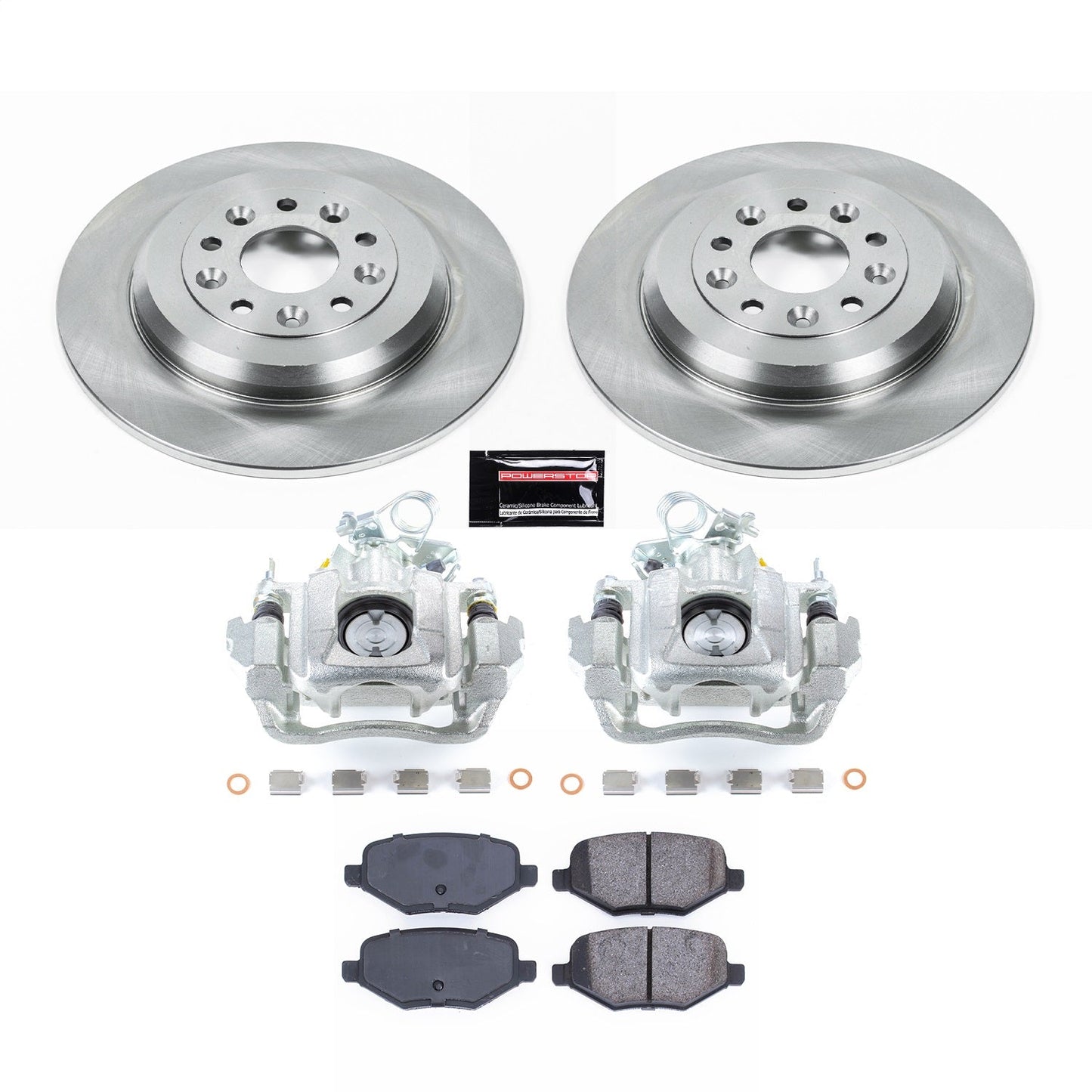 PowerStop 13-14 Ford Edge Rear Autospecialty Kit w/Calipers (KCOE8846)