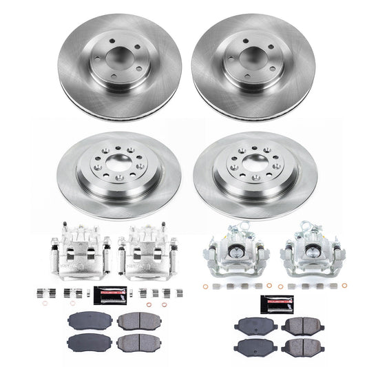 PowerStop 13-15 Lincoln MKX Front & Rear Autospecialty Kit w/Cals (KCOE8847)