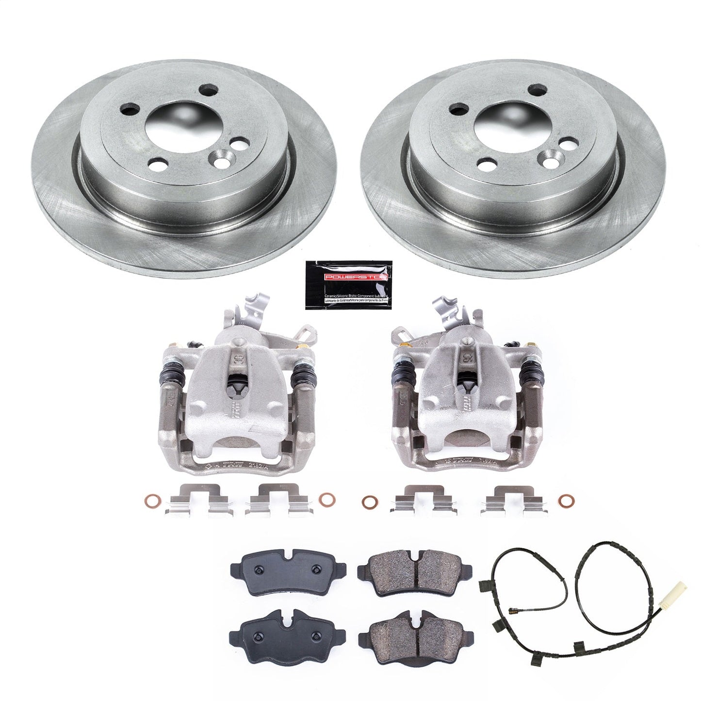 PowerStop 2013 Mini Cooper Rear Autospecialty Kit w/Calipers (KCOE8871)