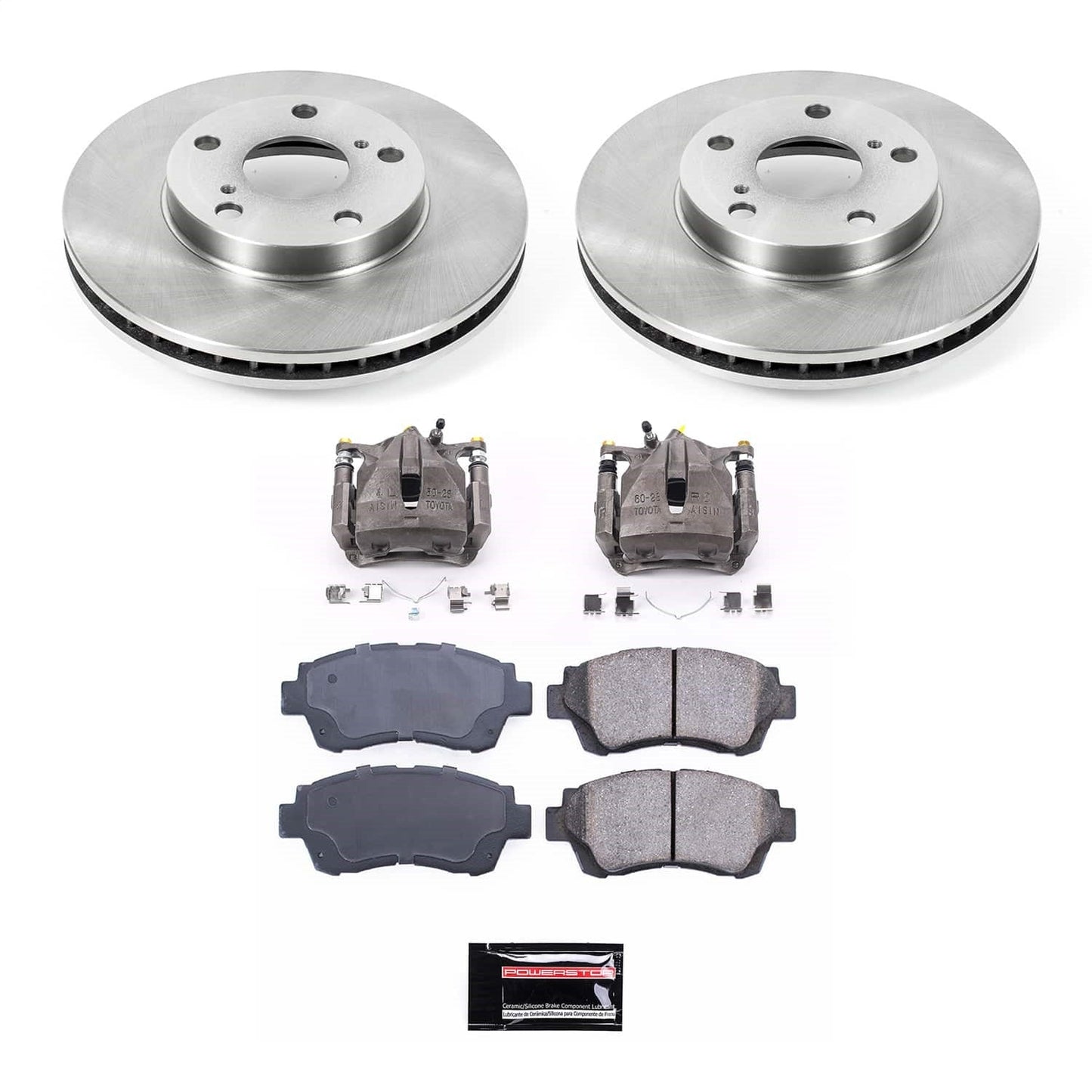 PowerStop 98-00 Toyota Sienna Front Autospecialty Kit w/Calipers (KCOE8920B)