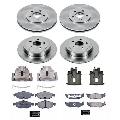 PowerStop 01-06 Dodge Stratus Front & Rear Autospecialty Kit w/Cals (KCOE8969)