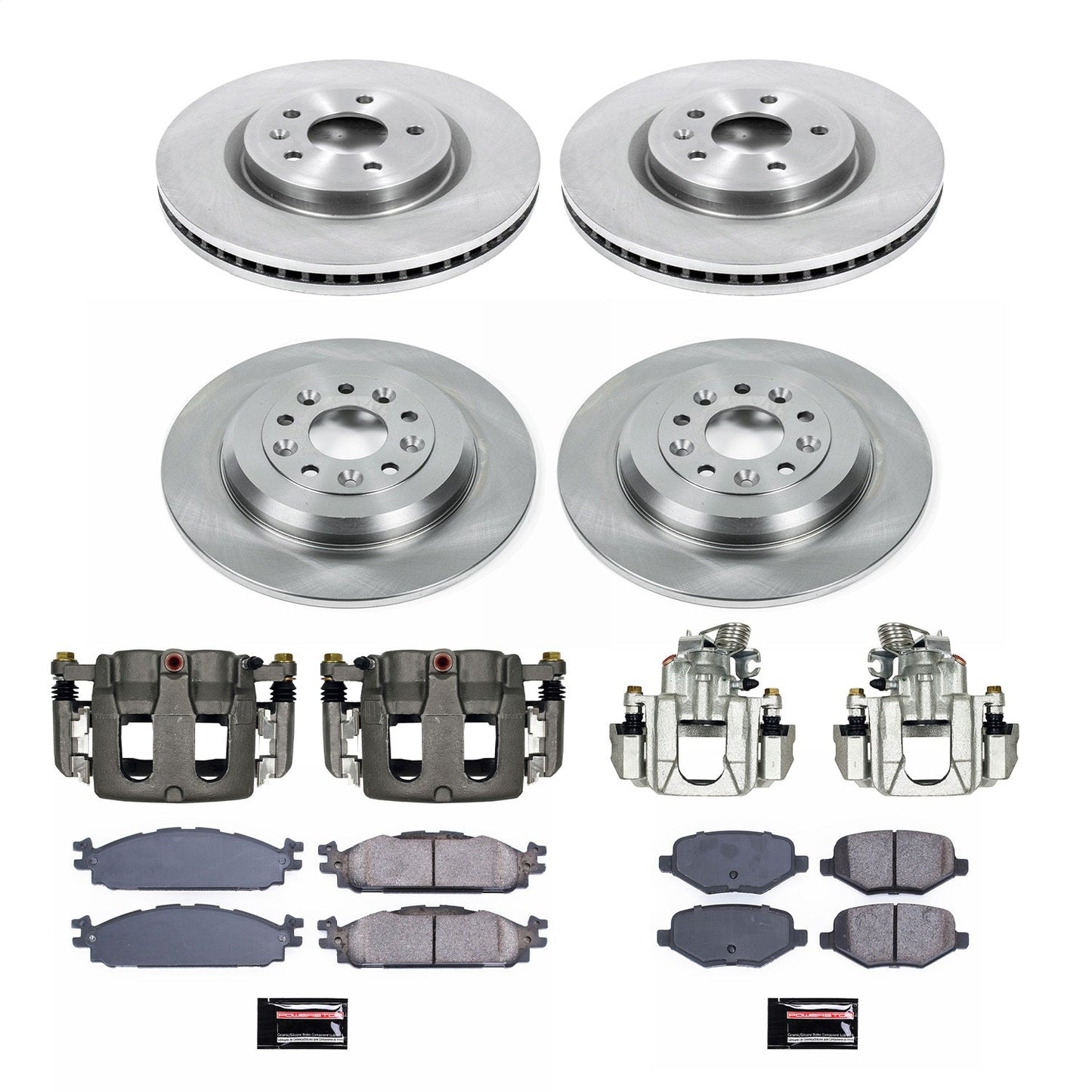 PowerStop 11-19 Lincoln MKT Front & Rear Autospecialty Kit w/Cals (KCOE8971)