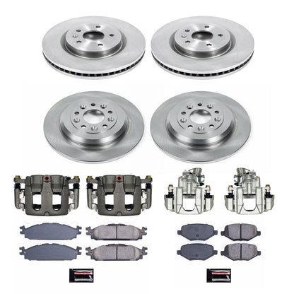 PowerStop 11-19 Lincoln MKT Front & Rear Autospecialty Kit w/Cals (KCOE8971)