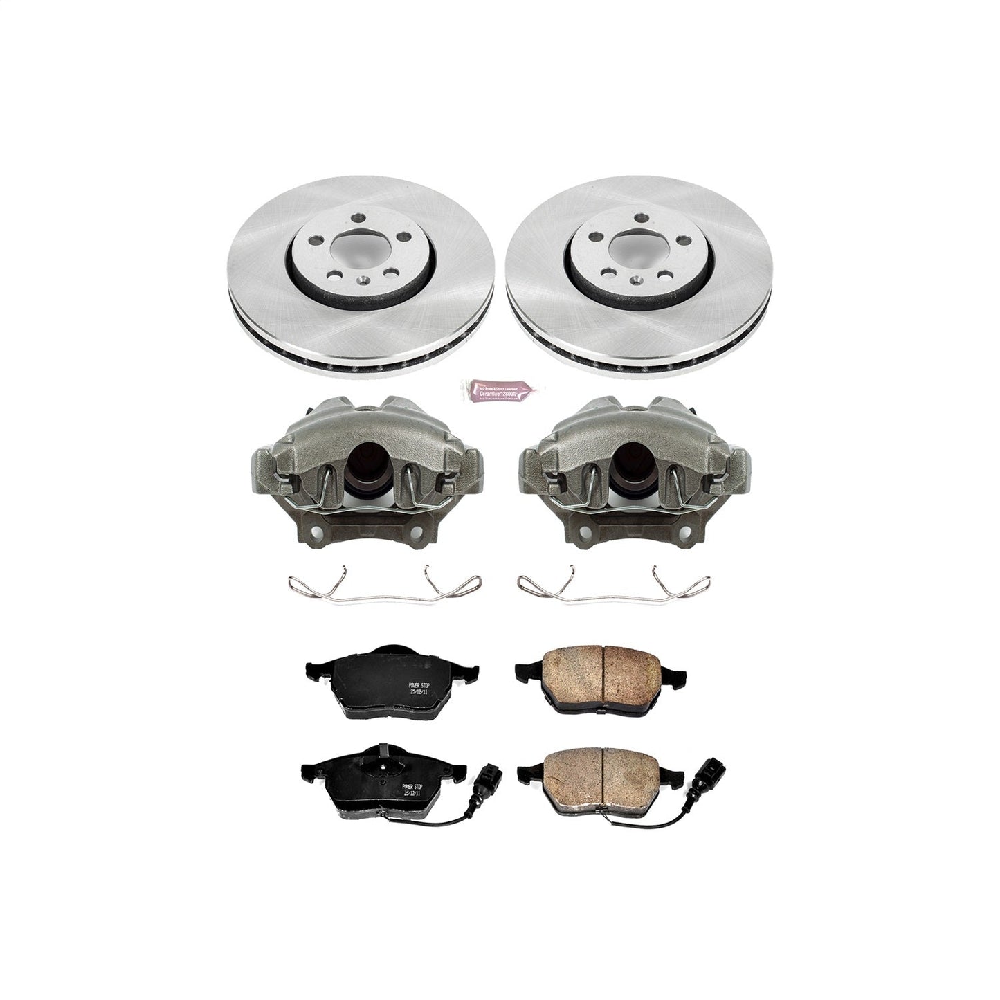 PowerStop 99-10 Volkswagen Beetle Front Autospecialty Brake Kit w/Calipers (KCOE898)