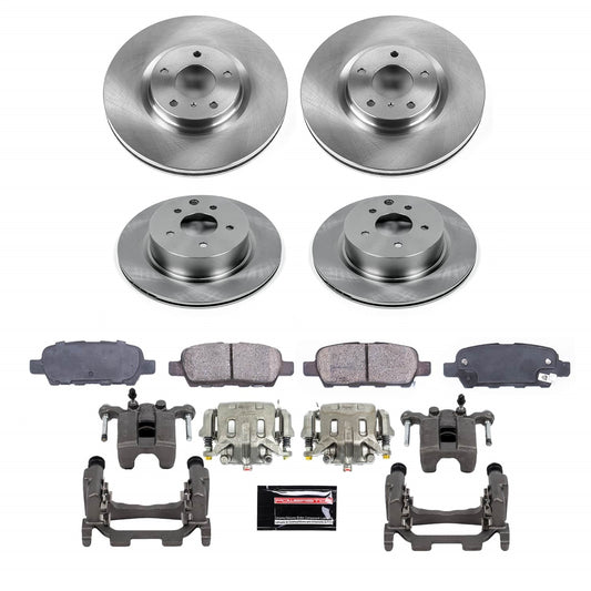 PowerStop 2009 Nissan 370Z Front and Rear Autospecialty Kit w/Calipers (KCOE9065)